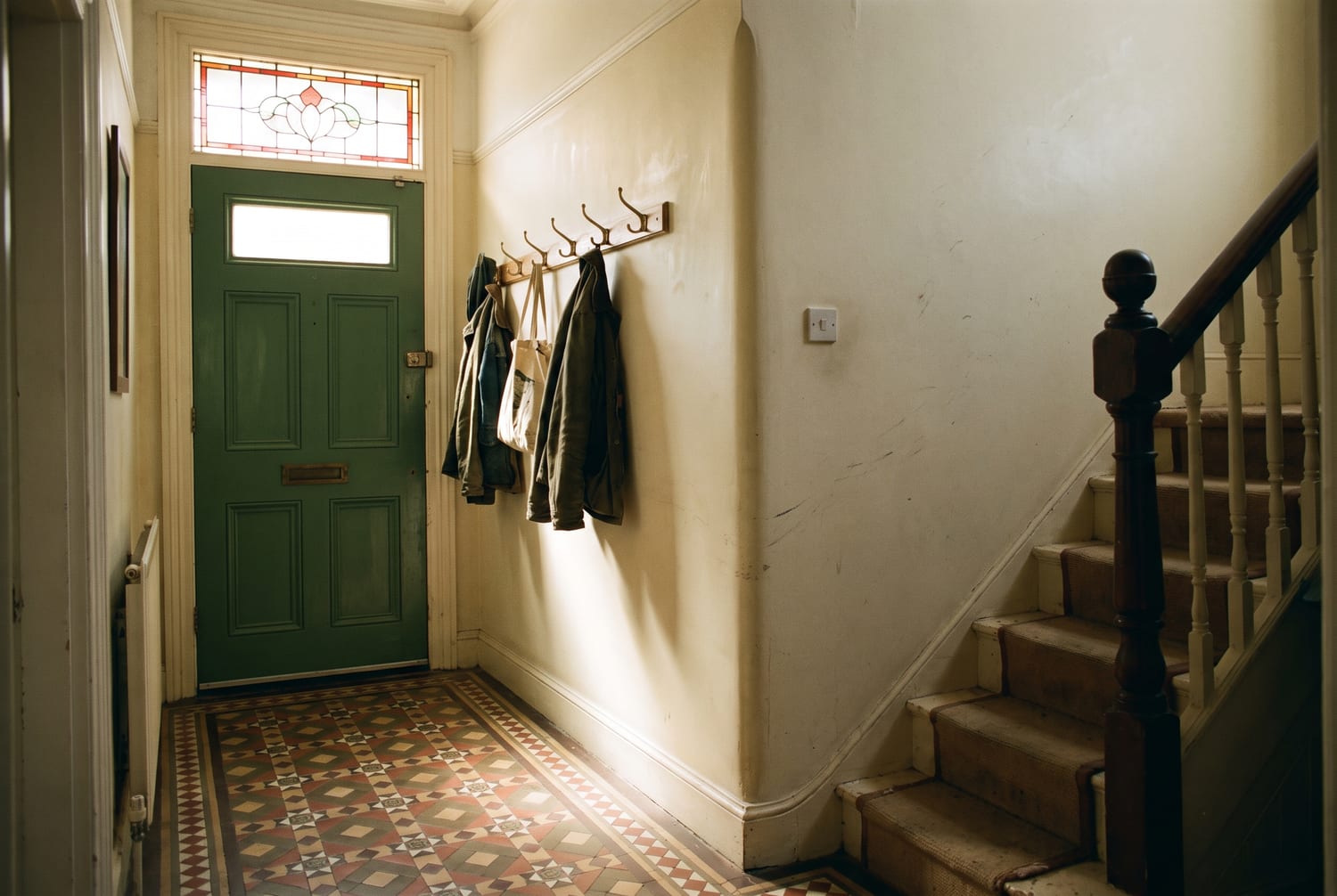 A bright finished hallway