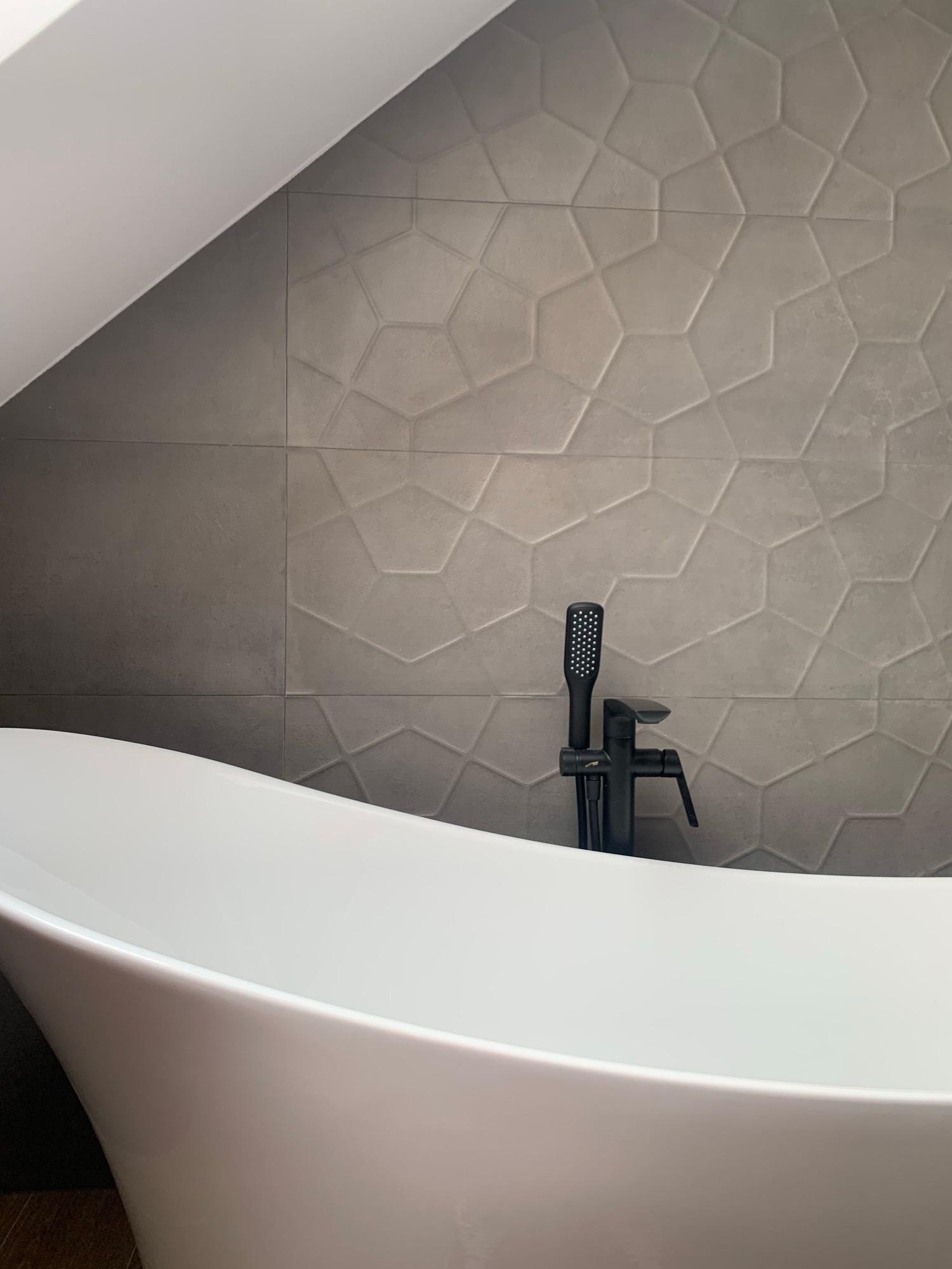 Modern tiled bathroom