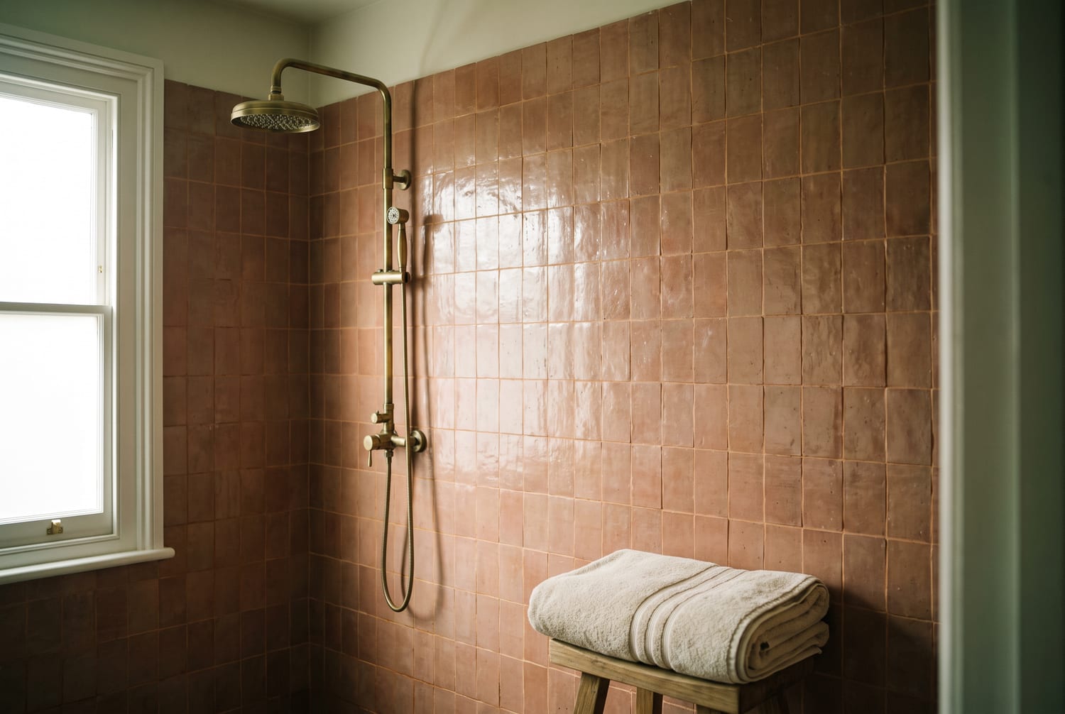 Shower and bathroom installation